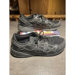 ASICS Men's Size 14 Black Over Black Gel Sole Runners